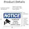 Signmission Dumpster Under 24 Hour Surveillance, 5 in W x Rectangle, Vinyl Decal OS-2PACK-NS-D-35-L-15546 - alternate 4